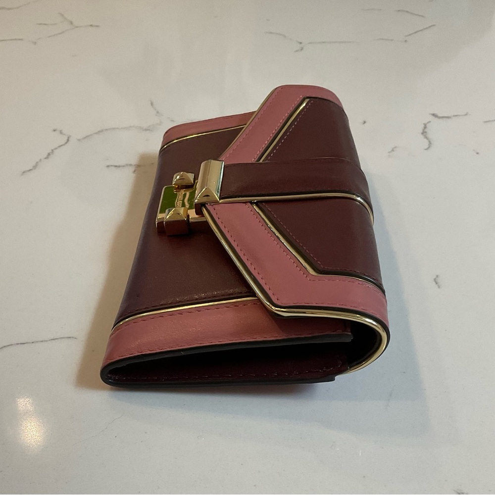 Michael Kors Pink and Burgundy Women's Wallet/Clutch